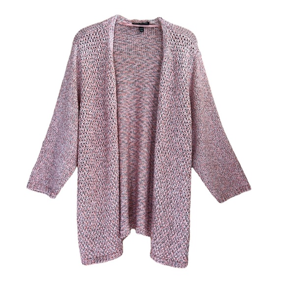 Lane Bryant Sweaters - Lane Bryant Open Front Marble Mauve Grey Cardigan Size 18-20